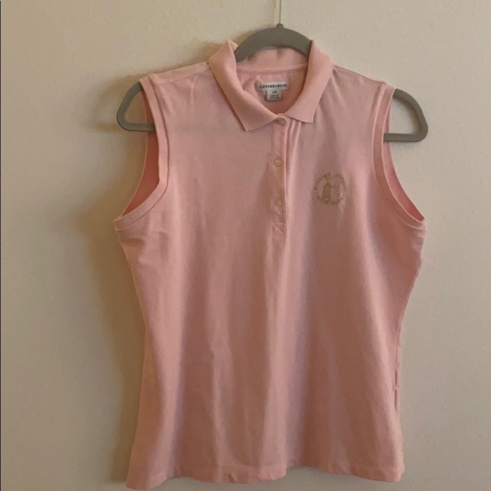 Pink cutter & buck women’s golf shirt